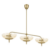 Fiorello 9 Light Linear Chandelier 13 Inch Tall X 14.5 Inch Wide by Thesis - 207786A