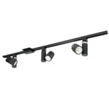 45W 3 LED 4 Foot Track Pack with 3 Aiden Track Head 48 In Length by Nora  - NTLE-8459