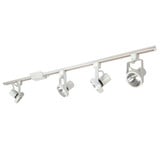 4 Light 4 Foot Track Pack with 4 Gimbal Ring PAR30 Track Head by Nora  - NTL-158-4