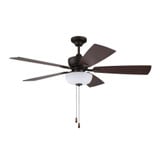 Sigrid 5 Blade Ceiling Fan with Light Kit 52 Inch Wide by Litex - SG52