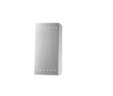Ambiance 1 Light Large Rectangular with Perfs Wall Sconce by Justice Design - CER-0960