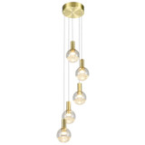 Sienna 25.9W 5 LED Chandelier In 34 x 9.5 Inches Wide by Vonn  - VAC3185