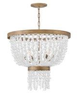 Dune 6 Light Medium Chandelier by Fredrick Ramond - FR30206
