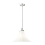 Fleur 1 Light Pendant 12.5 Inch Tall and 16 Inch Wide by Z Lite - 1958P16
