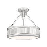 Quinn 30W 1 LED Semi Flush Mount 13.25 Inch Tall and 15 Inch Wide by Z Lite - 3046SF15