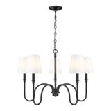 Jisele 5 Light Chandelier 20 Inch Tall and 30 Inch Wide by Z Lite - 4505-5
