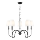 Jisele 5 Light Chandelier 20 Inch Tall and 30 Inch Wide by Z Lite - 4505-5