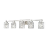 Jacqueline 5 Light Bath Vanity 7.75 Inch Tall and 40.25 Inch Wide by Z Lite - 6101-5V