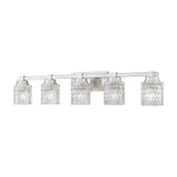 Jacqueline 5 Light Bath Vanity 7.75 Inch Tall and 40.25 Inch Wide by Z Lite - 6101-5V