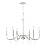 Toussant 6 Light Chandelier 23.25 Inch Tall and 32 Inch Wide by Z Lite - 6103-32