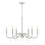 Toussant 6 Light Chandelier 23.25 Inch Tall and 32 Inch Wide by Z Lite - 6103-32