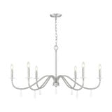 Toussant 6 Light Chandelier 24.5 Inch Tall and 45 Inch Wide by Z Lite - 6103-45