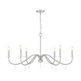 Toussant 6 Light Chandelier 24.5 Inch Tall and 45 Inch Wide by Z Lite - 6103-45