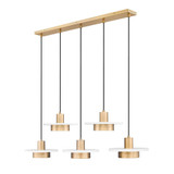 Ludo 18W 5 LED Linear Chandelier 6.5 Inch Tall X 51.5 Inch Length by Z Lite - 829P12-5L