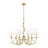 Aslin 6 Light Chandelier 27.5 Inch Tall and 31 Inch Wide by Z Lite - 830-31