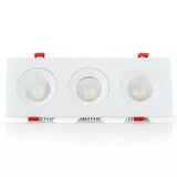Midway 36W 1 LED 3.5 Inch Rectangular Triple Gimbal (Set of 2) by Eurofase  - 45382-2