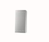 Ambiance Large Rectangle Perfs Closed Outdoor Wall Mount by Justice Design - CER-0960W