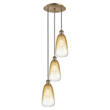 Brookhaven Almond 3 Light Cord Hung Pendant 40 X 12.5 Inch by Innovations - 113B-3P-G480-6