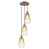 Brookhaven Almond 3 Light Cord Hung Pendant 40 X 12.5 Inch by Innovations - 113B-3P-G480-6