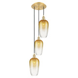 Brookhaven Flute 3 Light Cord Hung Pendant 46 X 13.5 Inch by Innovations - 113B-3P-G484-7
