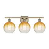 Brookhaven Globe 3 Light Bath Vanity 11 Inch X 28 Inch by Innovations - 516-3W-G483-8