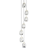 Venezia 33.7W 7 LED Chandelier In 40.75 x 9 Inches Wide by Vonn  - VAC3207