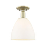 Bristol 1 Light Semi Flush Mount 13 Inch Tall X 9 Inch Wide by Innovations - 716-1C-GBD-9