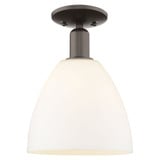 Bristol 1 Light Semi Flush Mount 13 Inch Tall X 9 Inch Wide by Innovations - 716-1C-GBD-9