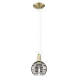 Rochester 1 Light Cord Hung Mini Pendant 8.7X 5.88 Inch Wide by Innovations - 716-1P-G556-6