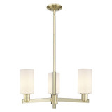 Clymer 3 Light Stem Hung Chandelier 10.88 Inch X 25.63 Inch by Innovations - 716-3CR-G80