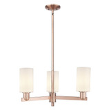 Clymer 3 Light Stem Hung Chandelier 10.88 Inch X 25.63 Inch by Innovations - 716-3CR-G80