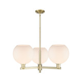 Athens 3 Light Stem Hung Chandelier 14 Inch and 32 Inch Wide by Innovations - 716-3CR-G12-10