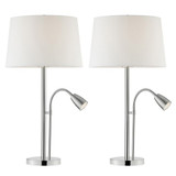 Nanette 2 Light Table Lamp with Reading Lamp (Pack of 2) by Lite Source - LS-23778-2