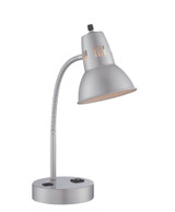 Pagan One Light Desk Lamp 6 Inches Wide by 20 Inches High by Lite Source - LS-22780SB