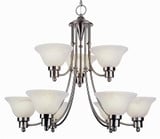 9 Light Large 2 Tier Chandelier by Trans Globe - 6549
