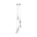 Amalfi 24.2W 5 LED Chandelier In 47.75 x 11 Inches Wide by Vonn  - VAC3215