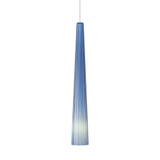 Zenith 1 Light Steel Blue Glass Mini Pendant by Visual Comfort Modern - 700FJZENSUC