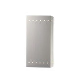 Ambiance 2 Large Rectangle Perfs Open Top Wall Sconce by Justice Design - CER-0965