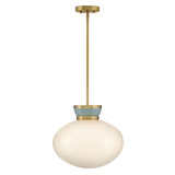 Lucy 12W 1 LED Medium Pendant 13.25 Inch Tall and 15 Inch Wide by Lark - 83604