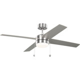 Loni 4 Blade Pull Chain Ceiling Fan with Light Kit 52 Inch by Generation - 4LNI52D
