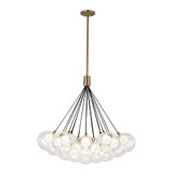Bolla 55W LED Chandelier 29 Inch Tall and 28 Inch Wide by Kuzco - CH3128