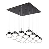 Pluto 132W LED Pendant 6 Inch Tall and 19.38 Inch Wide by Kuzco - MP402801-16