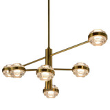 Milano 32.18W 6 LED 3 Tier Chandelier 15 x 40 Inches Wide by Vonn  - VAC333RD6