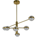 Milano 32.18W 6 LED 3 Tier Chandelier 15 x 40 Inches Wide by Vonn  - VAC333RD6