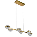 Milano 32.68W 6 LED Linear Chandelier 5.5 x 39.25 Inches Wide by Vonn  - VAC3LN336