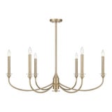 Coventry 6 Light Chandelier 13.75 Inch Tall and 40 Inch Wide by Savoy House - 1-1500-6