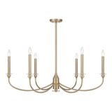 Coventry 6 Light Chandelier 13.75 Inch Tall and 40 Inch Wide by Savoy House - 1-1500-6