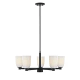 Baldwin 5 Light Chandelier 11.5 Inch Tall and 28 Inch Wide by Savoy House - 1-1246-5