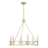 Minette 6 Light Chandelier 27.25 Inch Tall and 28 Inch Wide by Savoy House - 1-4101-6