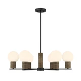 Jarrell 6 Light Chandelier 9.5 Inch Tall and 30 Inch Wide by Savoy House - 1-4080-6